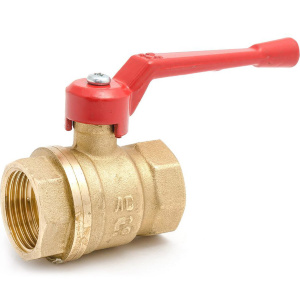 Кран лат.шаровой (11б27п1) ДУ-50 Г/Г ручка рычаг (БАЗ) (А10)