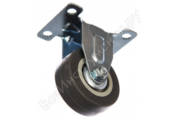 Колесо  неповоротное d-50мм, крепление  платформенное/68707