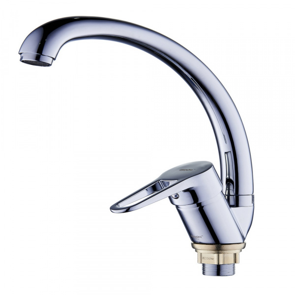 смеситель G.Lauf для кух. мойки с пов. изливом, ø35, гайка (корона) NUD4-A045