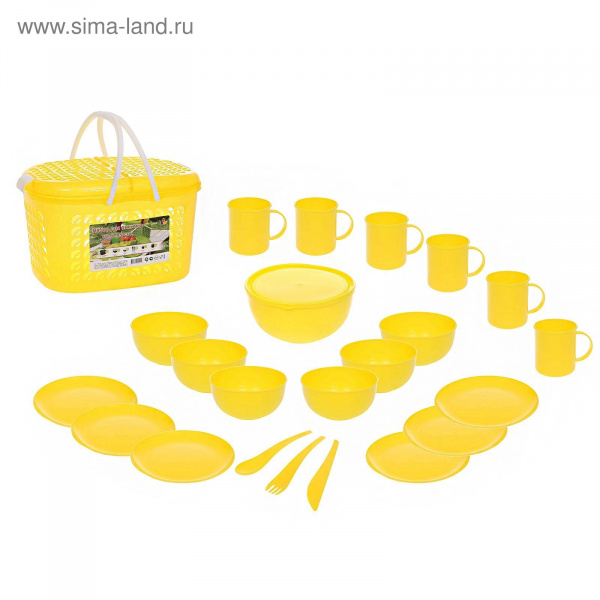 Набор для пикника на 6 персон микс 1131846