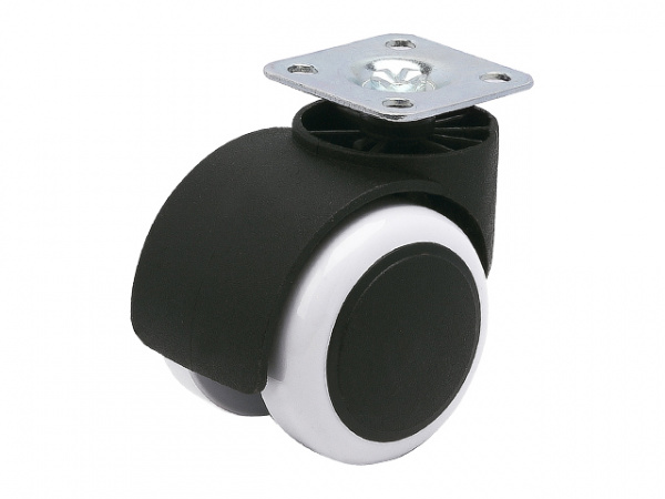 Опора колёсная d-50мм на площадке, резиновый ход STARFIX (SMF-105251)