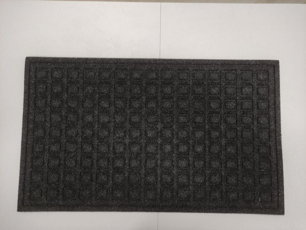КОВРИК ПРИДВЕР. 45*76СМ., ПЛИТКА СЕРАЯ	