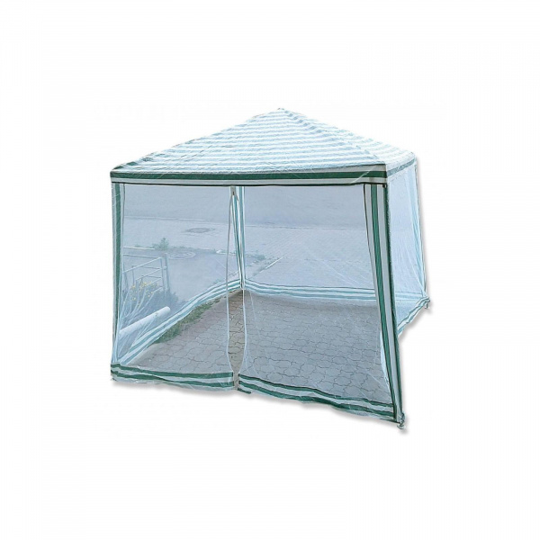 Шатер садовый 3*3м белый, закрытый /5354374