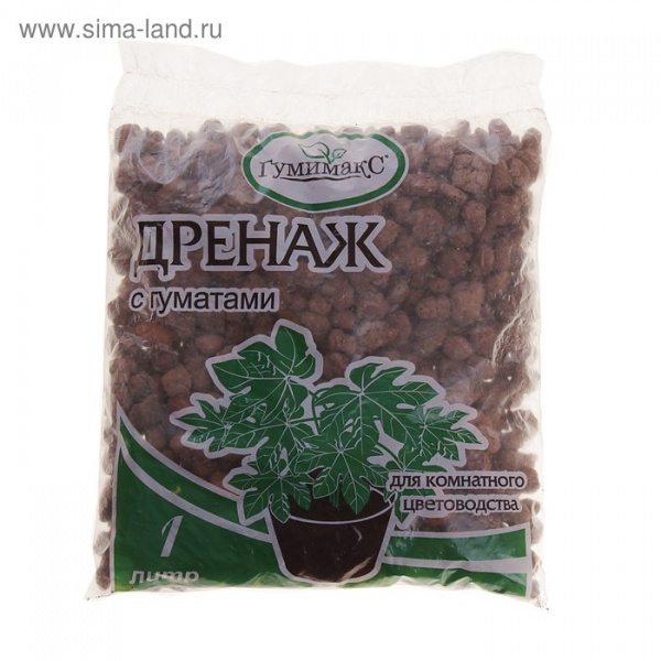 Дренаж Гумимакс для комнатного цветоводства с гуматами 1 литр /741556