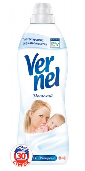 Вернель  кондиционер белья 910мл. Свежий бриз