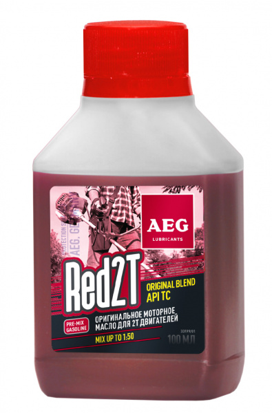 Масло минеральное для двухтактных двигателей API TC AEG Universal 2T 100 мл AEG Lubricants 33199