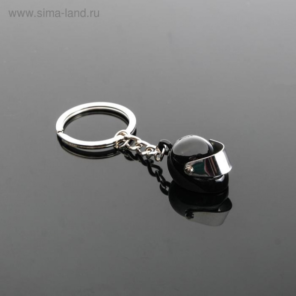 Брелок для ключей Cartage, шлем мотоцикла, черный/3043501