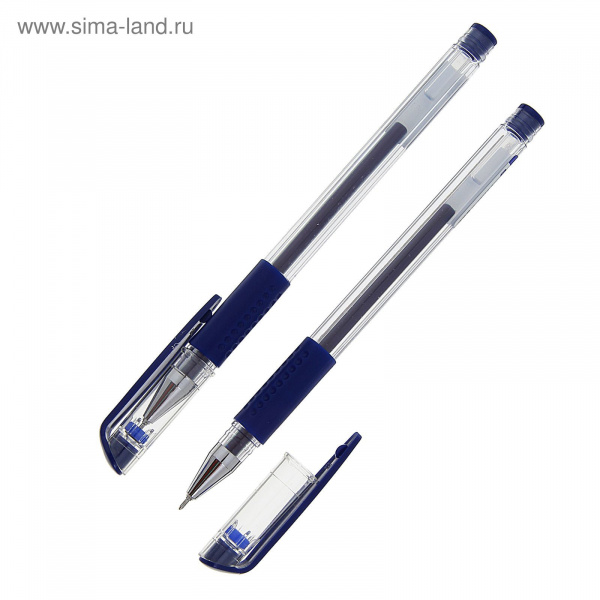 Ручка гелевая 0,5мм синяя DELI 1272931