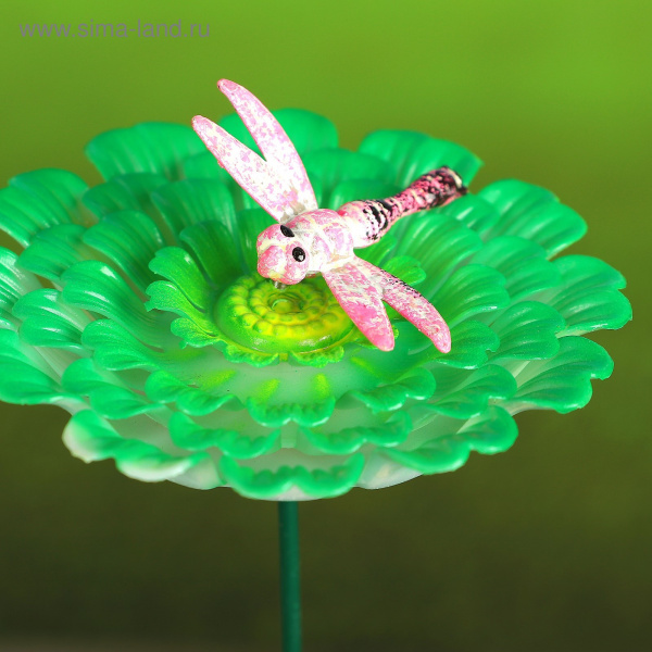 Декор садовый "Стрекоза на цветке" 1003625