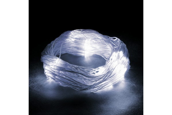 VEGAS   24V Электрогирлянда-конструктор "Сеть" 144 холодных LED ламп, прозрачный провод, 1,2*1,5 м/