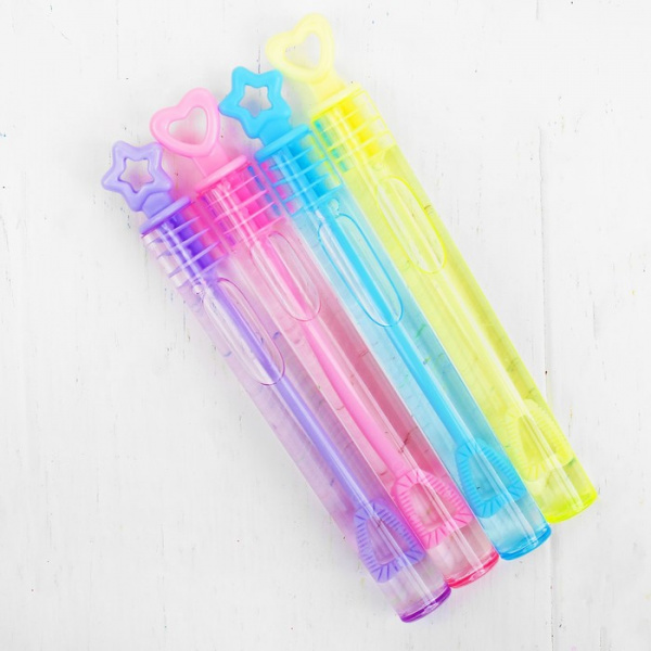 Мыльные нелопающиеся пузыри "Звезды и сердечки "Микс, в пакете/7406069