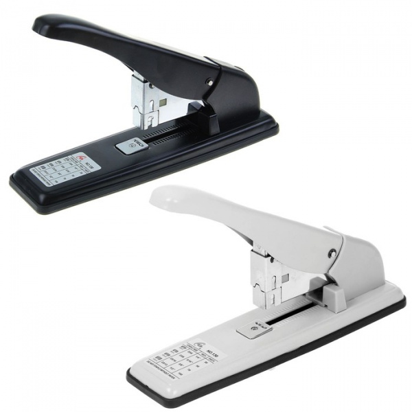 Степлер №23, большой, до 100 листов, с выдвижным контейнером для скоб, МИКС/126994