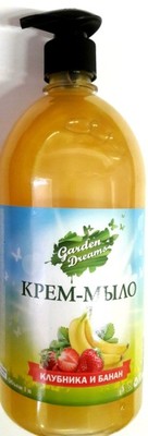 Твоя Бытовая Химия Жидкое крем-мыло "Garden Dreams" 1000мл Клубника и Банан