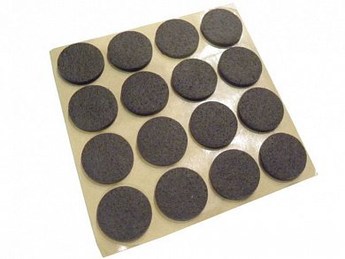 Протекторы войлочные, самоклеящиеся. Круглые/66382