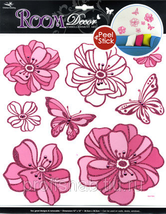 Цветы ярко розовые 7801RCA