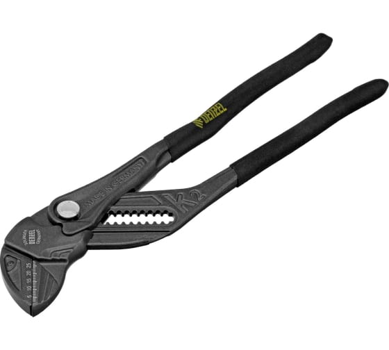 Клещи переставные, кнопочный механизм, сантехнические, 250 мм Denzel/17910