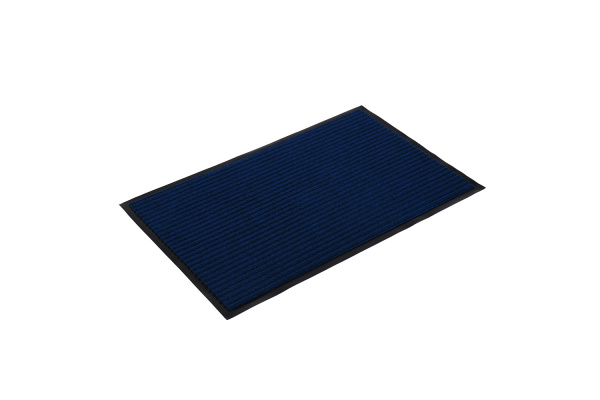 Коврик влаговпитывающий, ребристый  50*80 см "VORTEX", синий /22082