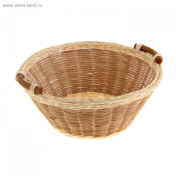 Корзиночка СЛИВКИ 27х27х13см ротанг