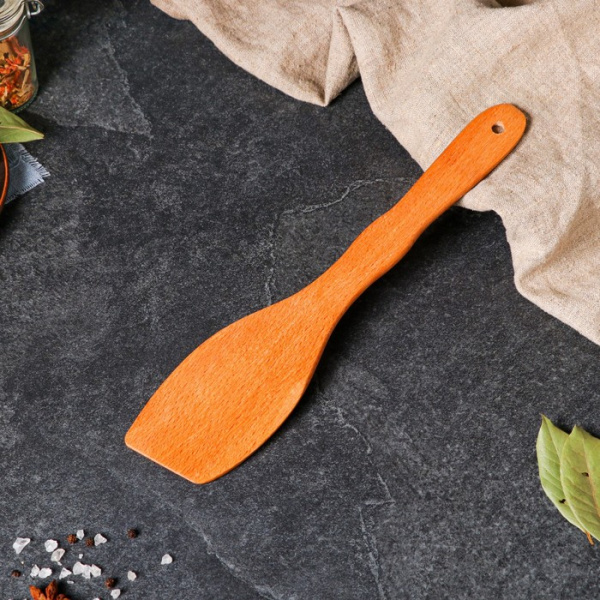 Лопатка деревянная "Косая", 30,5 см, бук-премиум /1893623