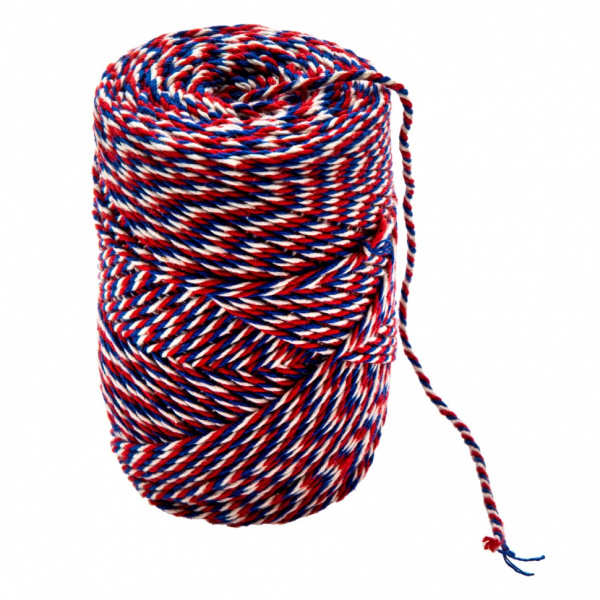 Нить ХБ 50 текс х 15, триколор, 120 м в диспенсере/94154