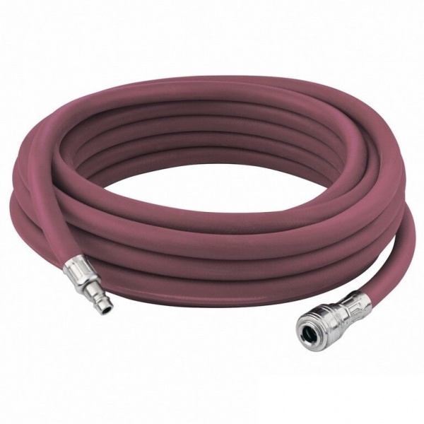 Шланг пневматический резиновый, 10x16мм, 24 бар, армированный, быстросъем , 20м/57023