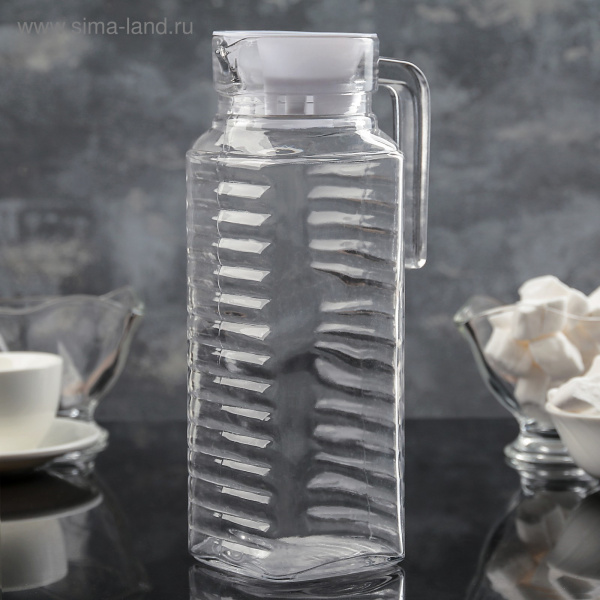 Графин с ручкой "Волна" 1,2литра 1049728