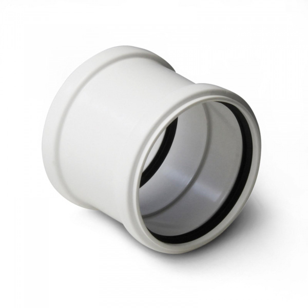 Муфта двухраструбная Stilte Белая 110