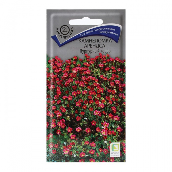 Семена цветов Камнеломка "Арендса Пурпурный ковер" 0,01 г /9485292