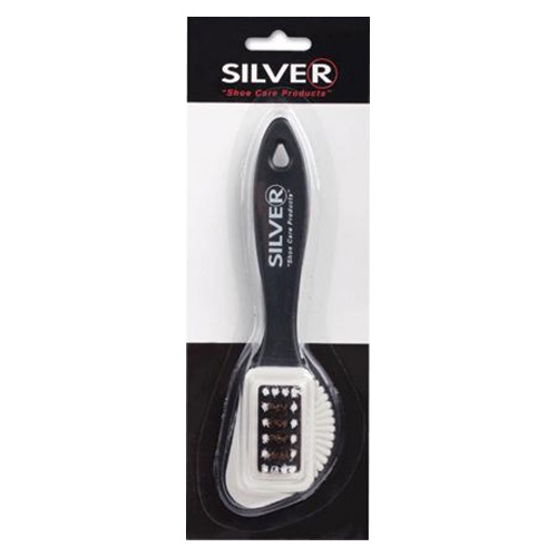СИЛЬВЕР Щетка для нубука и замши-2 сторонняя AB1005-Y