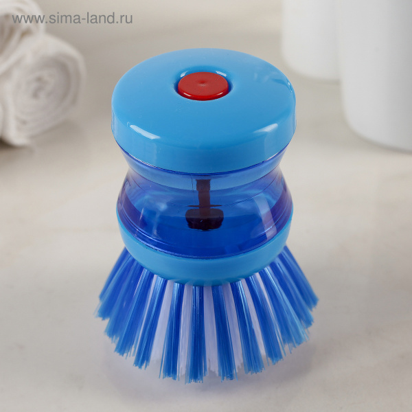 Щётка с дозатором для моющего средства, цвет МИКС 140277