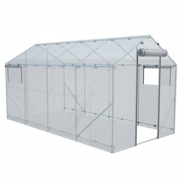 Чехол для теплицы, 4 × 2 × 2,1 м, спанбонд, «Домик» /9550597