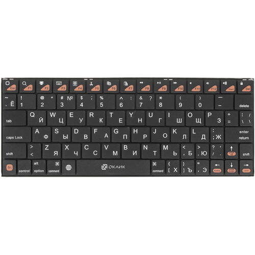 Клавиатура Oklick 840S, черный, беспроводная   1847570
