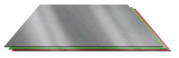 Лист оцинкованный 0,45х1250х2500 (RAL 7004) серый