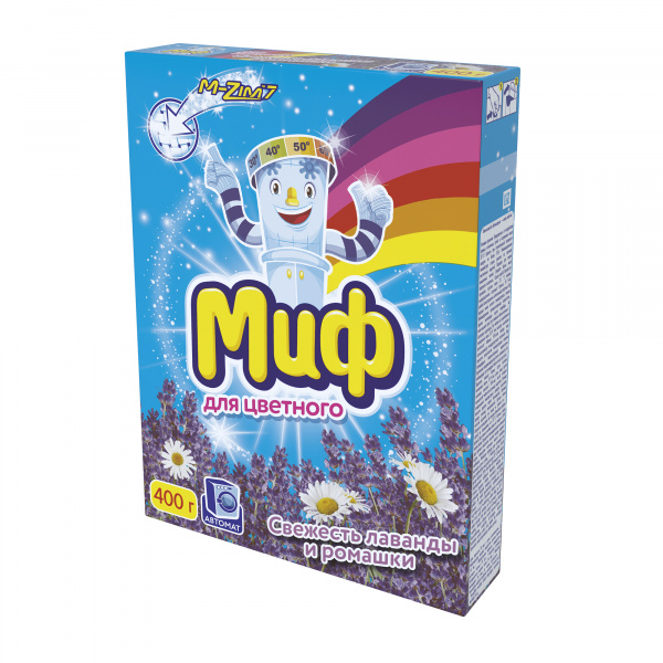 Стиральный порошок МИФ автомат 400г Свежесть Лаванды и Ромашки