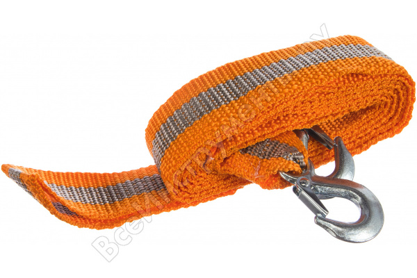 Трос буксировочный 10т., 2 крюка STELS 54383