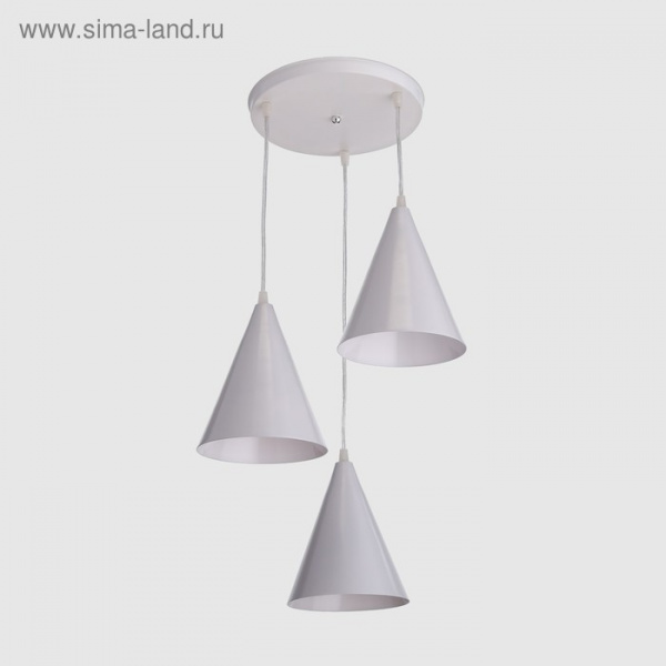 Светильник 6102 3х40Вт Е14 серый 30х30х80см/4724646