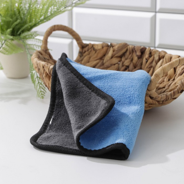 Салфетка микрофибра Доляна «Суперплотная макси», 30×40 см, цвет МИКС/7077331