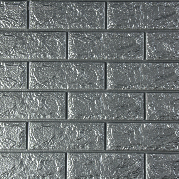 Самоклеящаяся ПВХ панель "Серый кирпич" 70х77см /4012140