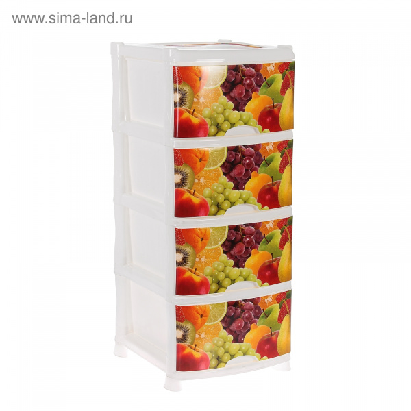 Комод  "Фрукты" белый 1118713
