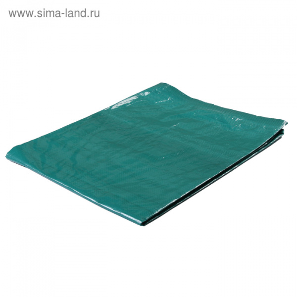 Тент защитный, 3 × 2 м, плотность 120 г/м², люверсы шаг 1 м, тарпаулин, УФ, зелёный/серебри /3405672
