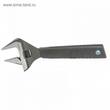 Ключ разводной, 250 мм,CrV, тонкие губки, защитные насадки/15569