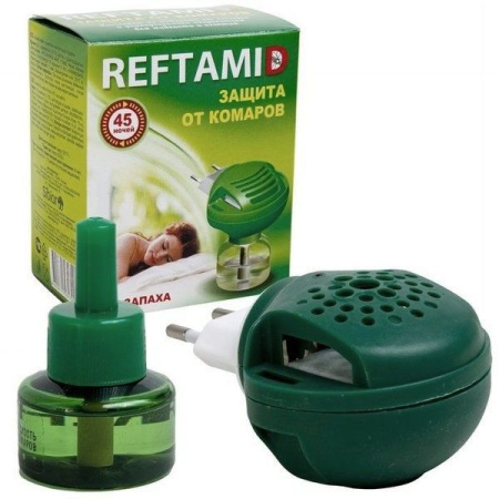 Жидкость комплект РЕФТАМИД от комаров 45ноч. без запаха/63697