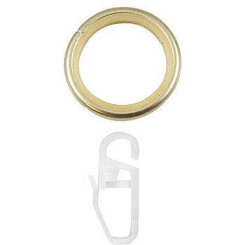 Кольцо с крючком латунь D16 (уп.10шт)