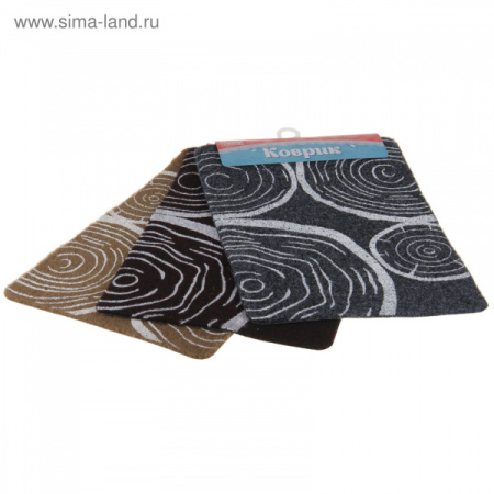 Коврик придверный "Кольца" 60х40см 1275484