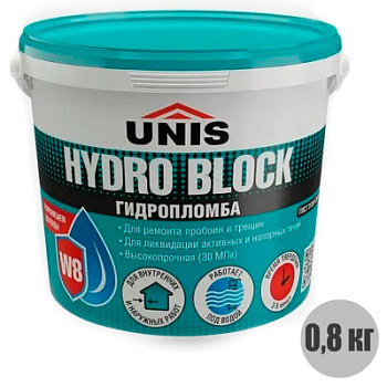 Гидропломба ведро ydro block 0,8 кг ЮНИС