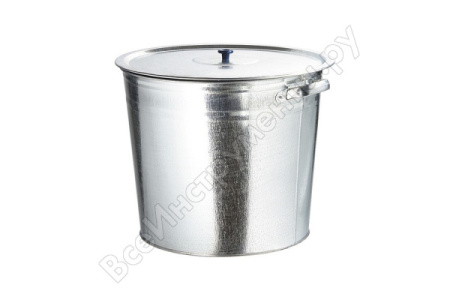 Бак для воды оцинкованный с крышкой 32л. /67549 