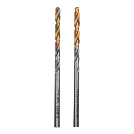 Сверло спиральное по металлу 3,5 x 70 мм, Р6М5, Golden Tip , 2шт. Denzel/718227