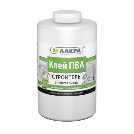 Клей ПВА строитель универс. 0,9 кг. лакра