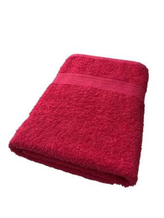 Полотенце махровое 70х140 цвет красный /НФ-00009592
