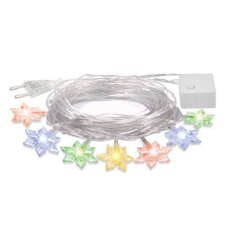 Электрогирлянда "Цветочки" 80 разноцветных LED ламп/55084